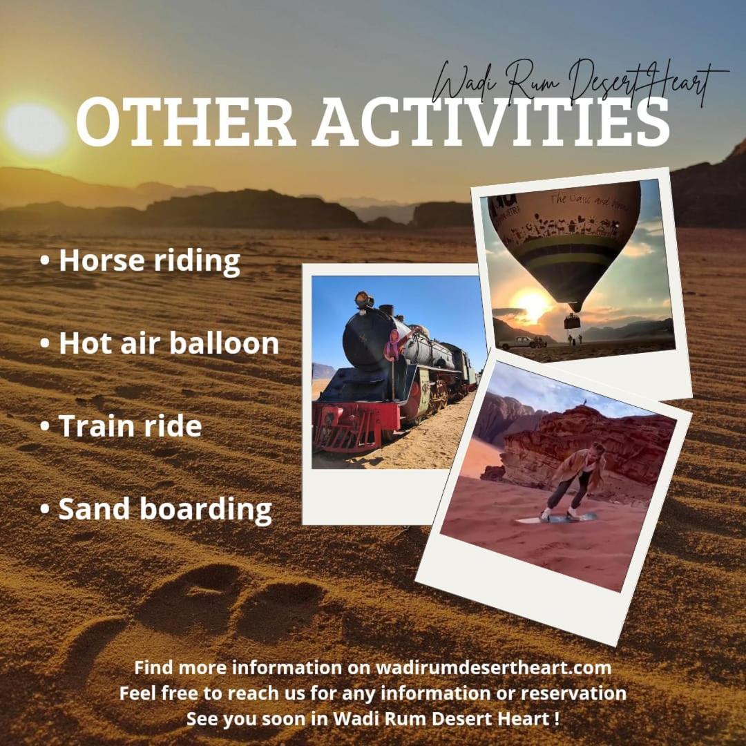 Wadi Rum Desert Heart Camp Exteriör bild